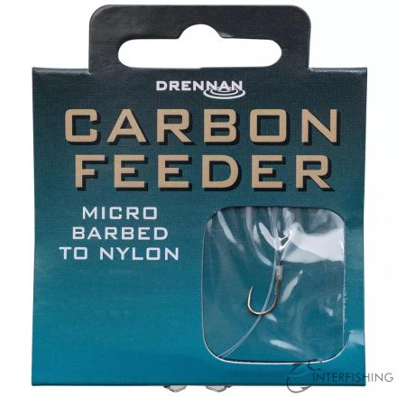 Drennan Carbon Feeder 12-6lb előkötött horog