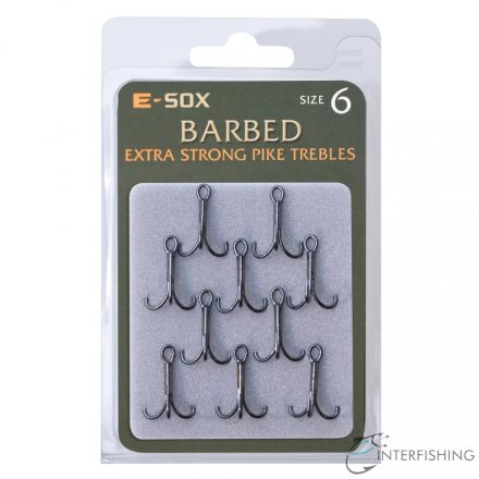 ESOX Treble Hook Barbed 6