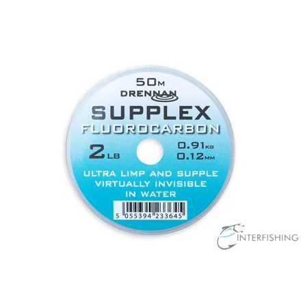 Drennan Supplex Fluocarbon 2.0lb 0.12mm előkezsinór